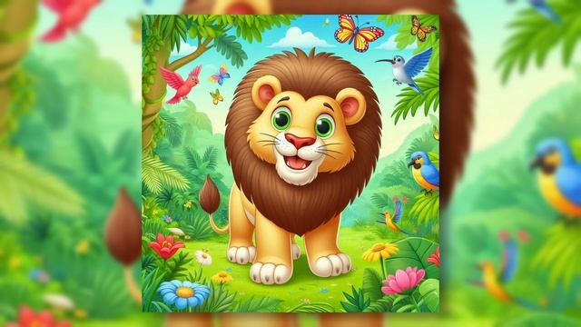 Детская песня: Маленький Лев в Джунглях🌟🦁
