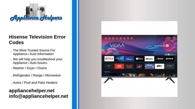 Hisense Television Error Codes