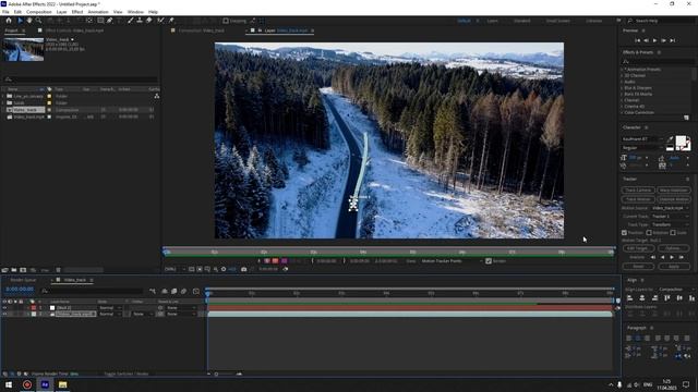 Как отследить Объект и привязать Текст к объекту в After Effects - track titles After Effects