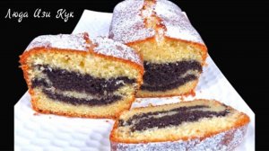 🍋🍮НОВЫЙ ВКУС с маком! Необычный ЛИМОННЫЙ КЕКС с маковой начинкой. Он вас точно удивит