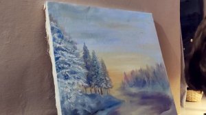 Как написать картину масляными красками? МАСЛЯНАЯ ЖИВОПИСЬ ПЕЙЗАЖ. Урок по масляной живописи