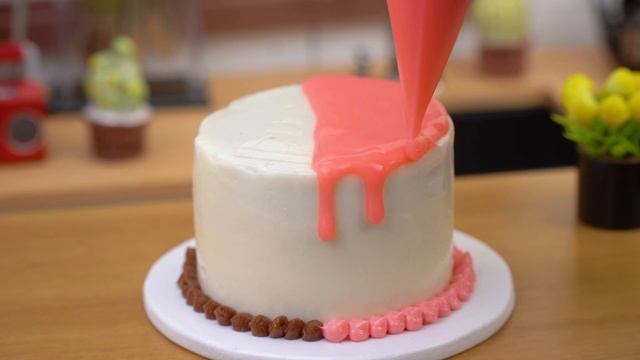 Miniature Colorful Chocolate Cake 🍫🎂 Beautiful Miniature Rainbow Buttercream Chocolate Cake Recipes