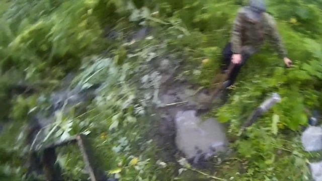 Подготовка к осенней охоте на уток объезд мест чистка родника.