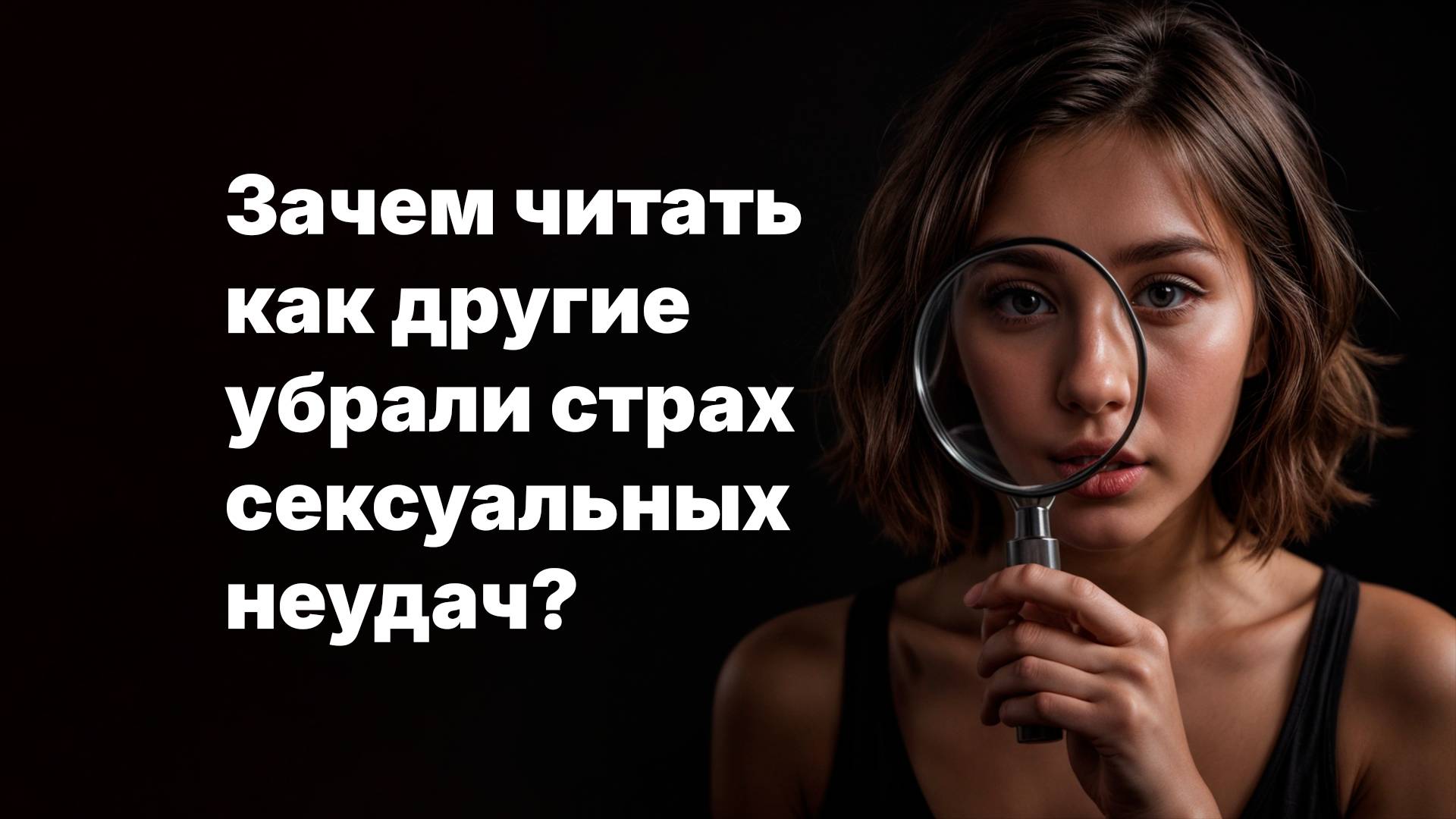 Зачем читать как другие убрали страх сексуальных неудач и вернули себе крепкую и стабильную эрекцию?