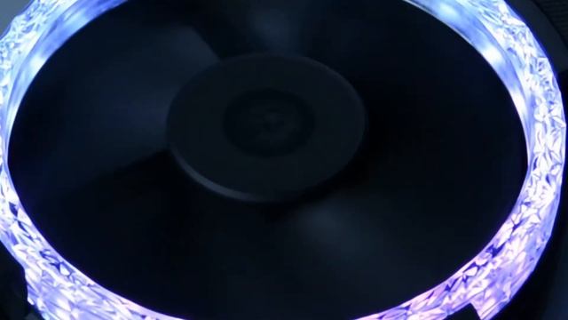 Bitspower Touchaqua Notos Xtal 120 Fan Digital RGB -- the diamond-cut design