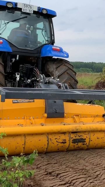 Исчезновение деревьев в валку ротоватором 89261385927 #мульчер #ротоватор #farming #mericrusher