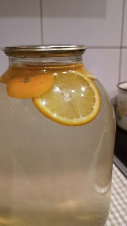 берёзовый сок с апельсинами - первые заготовки на зиму