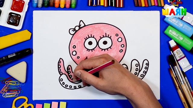 Как нарисовать осьминога на татарском языке смотреть онлайн