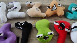 учим и повторяем цифры от 1 до 10 вместе с цифрами лор, мягкие цифры лора для детей, alphabet lore