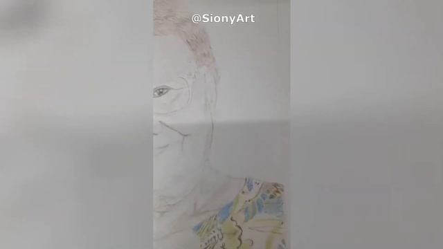 Colored Pencil Drawing - Portrait of Lolet смотреть онлайн