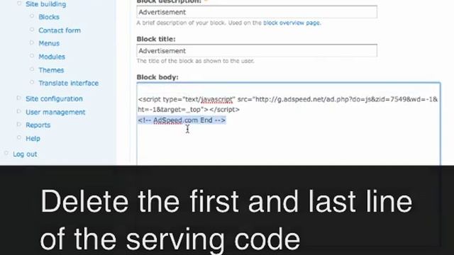 AdSpeed Tutorial for Drupal