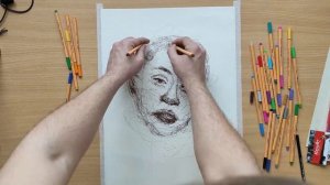 ТРЭВИС СКОТТ. Рисую ОДНОЙ ЛИНИЕЙ двумя руками ТРЭВИСА СКОТТА \ One line challenge (Travis Scott)