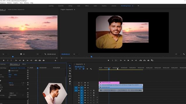 How to use Track Matte Key in Adobe Premiere Pro Track Matte Tutorial beginners in Adobe Premiere смотреть онлайн