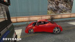 GTA 4 Cliff Drops Crashes with Real Cars mods #24