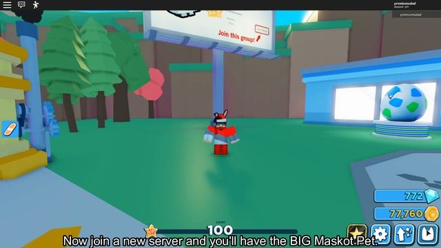 How to get the BIG MASKOT PET in PET SIMULATOR 2! [ROBLOX] смотреть онлайн