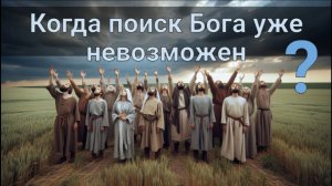 Когда поиск Бога уже невозможен?