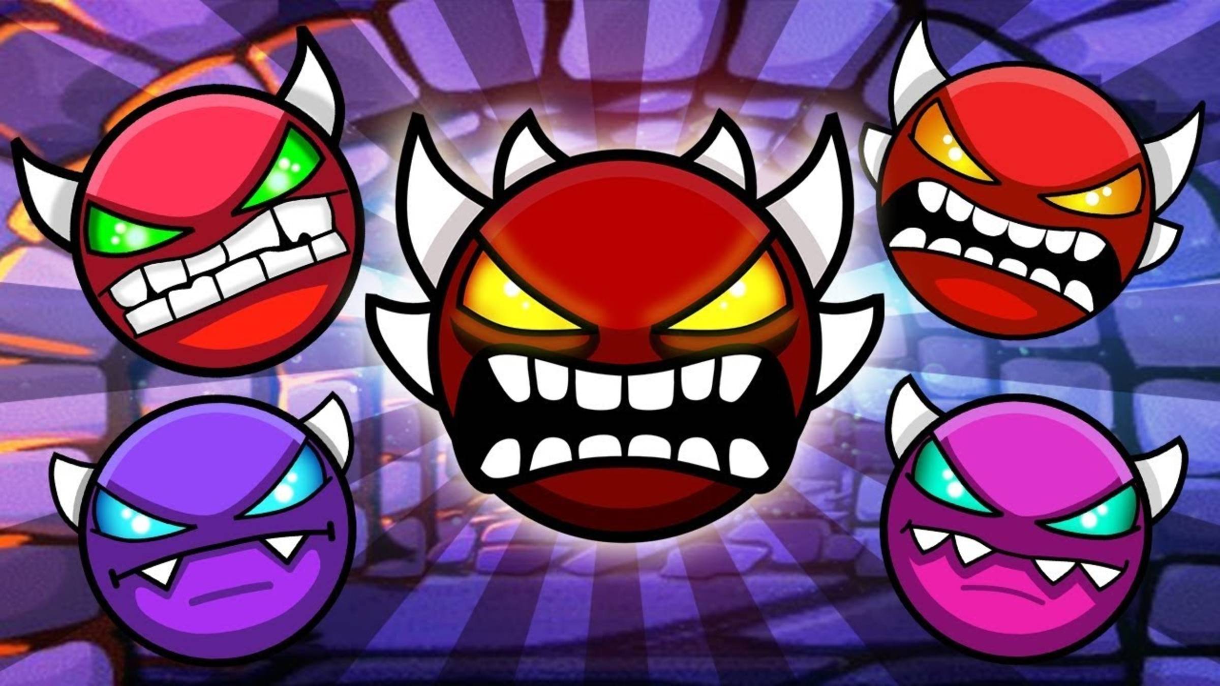 Прохожу демоны в Geometry Dash