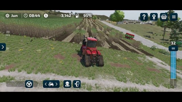 Farming Simulator 23 mobile fazendo bitrem de cana de açúcar  gameplay