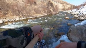 РЫБАЛКА. Ловим дикую форель в горах на силикон. Зима