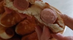 Хрустящие сосиски в тесте.Дети в восторге.