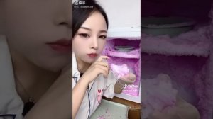 многослойный цветной съедобный снег из морозилки