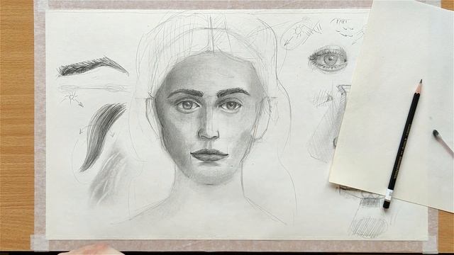 Как рисовать (нарисовать) свет и тень в женском портрете? УРОК 6