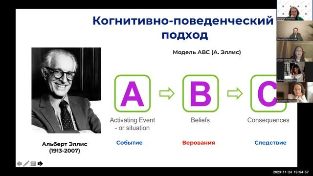 КПТ-подход в коучинге. Конференция по бизнес-психологии в Высшей Школе Экономики