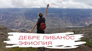 Дебре Либанос, Эфиопия, Вид на каньон и обезьяны