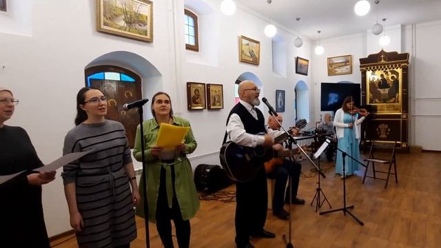 Концерт "Северный ветер". Финальная песня. Виталий Тихоненков -  песня "Рассвет".