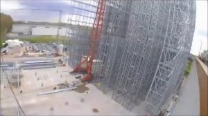 Самонесущий склад Процесс монтажа