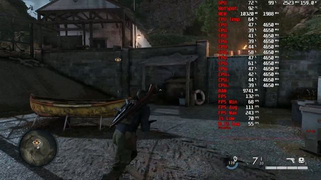 Sniper Elite 5 FullHD,1080p gameplay r5 5600x,RX 6700 XT dx12 FSR 1.0