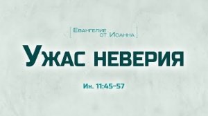 Проповедь: "Ев. от Иоанна: 65. Ужас неверия" (Алексей Коломийцев)