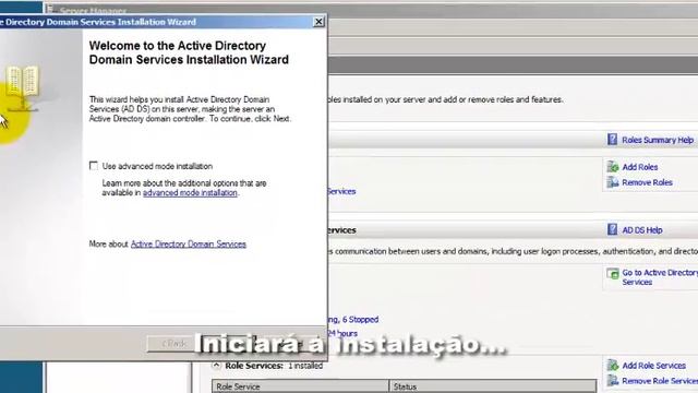 Configurações pós-instalação e criando um controlador de domínio - Win Server 2008 - Video 2 смотреть онлайн