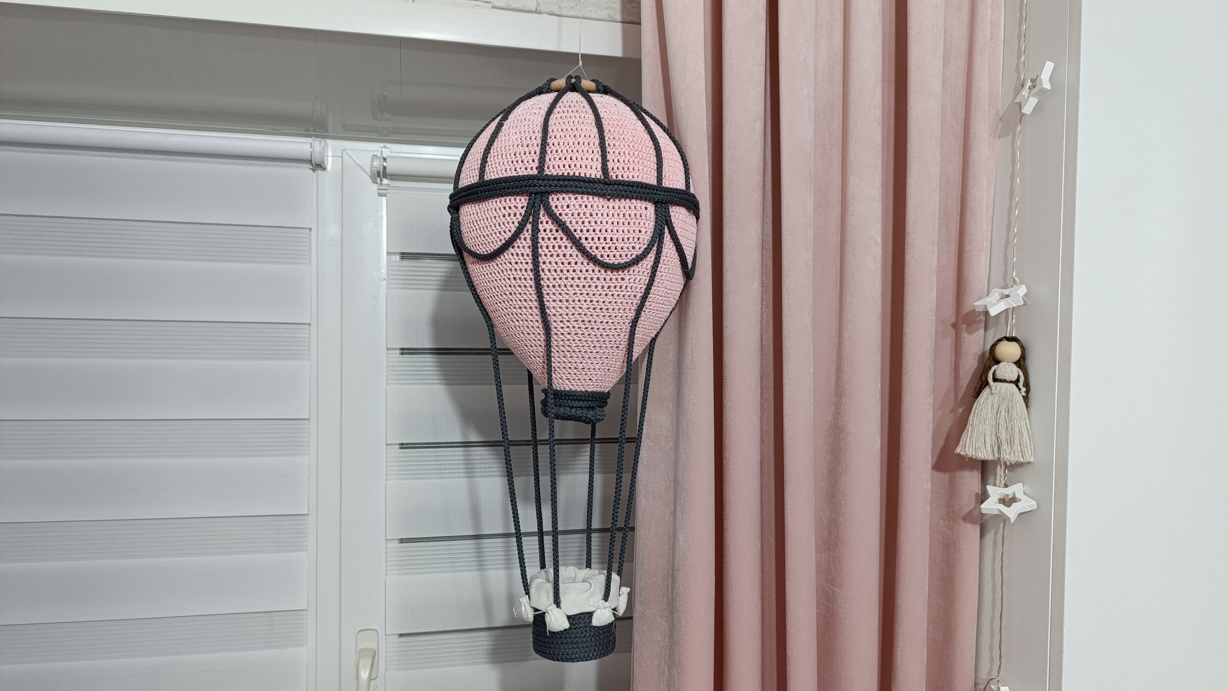 воздушный шар вязаный крючком.