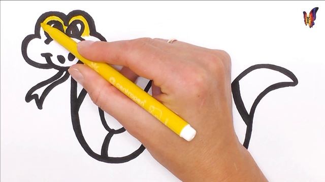 Рисуем животных вместе с детьми: как нарисовать змею смотреть онлайн