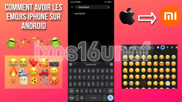 Comment avoir les emojis iPhone sur Android (Xiaomi, Redmi, Poco, ...) смотреть онлайн