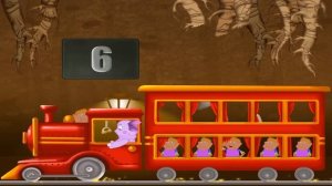 Лунтик учит цифры | Катается на паровозе