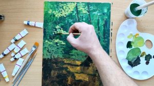 Пару капель АКРИЛА и картина готова / Быстрая техника рисования акрилом