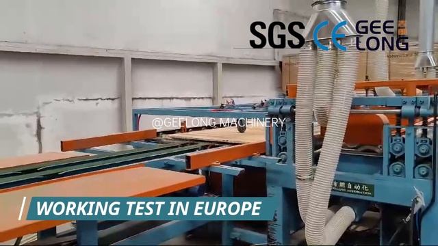 Автоматическая линия форматной обрезки, Оборудование для обрезки фанеры смотреть онлайн