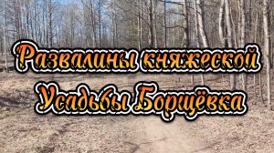 Развалины княжеской усадьбы Борщёвка. Заброшенная - НЕзаброшенная церковь, Екатерининский дуб.