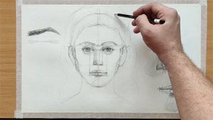 Как НАРИСОВАТЬ (рисовать) брови и волосы девушки? УРОК 5