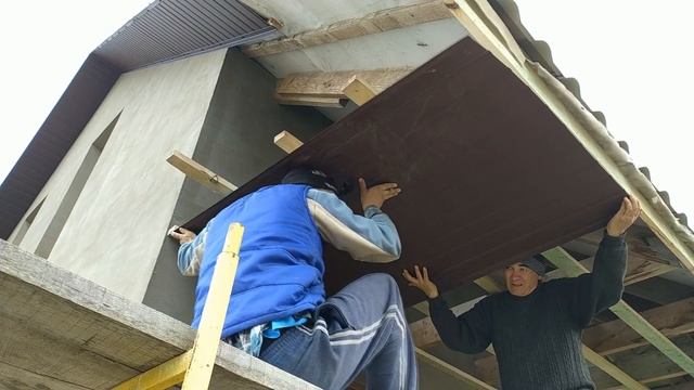 Подшивка навеса, крильца. 1 часть каркас. смотреть онлайн