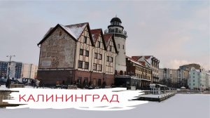 Калининград зимой. Обзорное видео