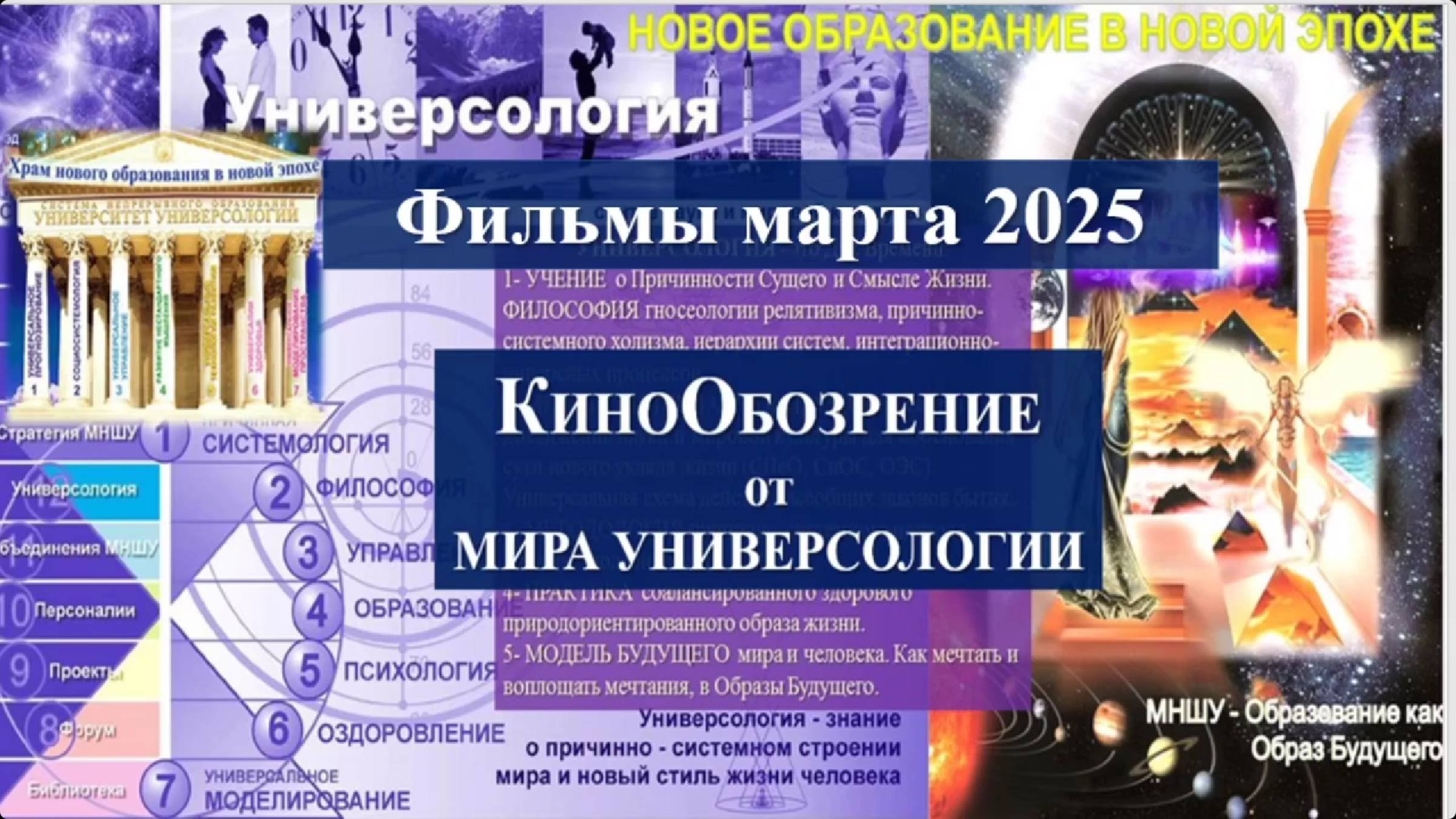 КиноОбозрение фильмов с комментариям В. А. Поляков, созданных в мире Универсологии в марте 2025