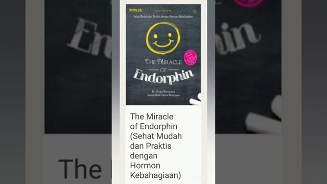 bedah buku berjudul The miracle of endorphin, karya Dr Shugeru Naruyama, Bagian Satu.