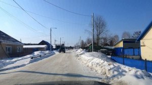 село Галанино, Красноярский край март 2025г.