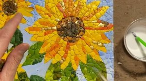Ep. 73 MOSAIC SPOOL TABLE, Grouting the pumpkin, Eggshell mosaic & Mandala update!