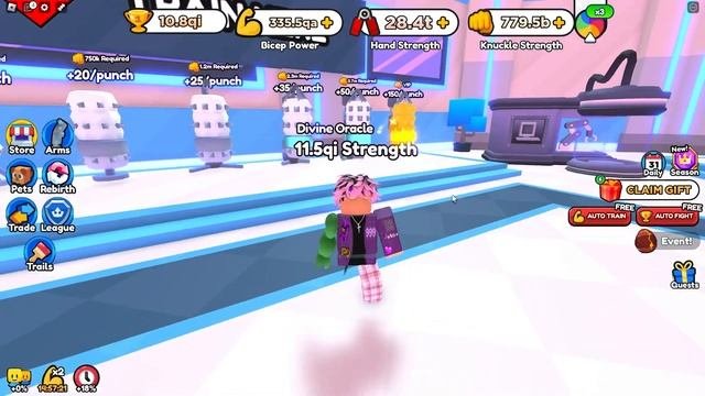 💪КАК БЫСТРО ПРОКАЧАТЬСЯ в ARM WRESTLING SIMULATOR в РОБЛОКСЕ??🥴