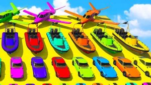 Машинки летают и прыгают! Развивающие мультики Машины помощники. Мультфильмы про машинки