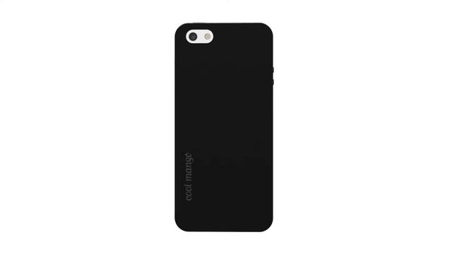 Cool Mango FlexiGel Back Cover for iPhone 5 SE / 5S - Hyper Black - 360 Degree Spin